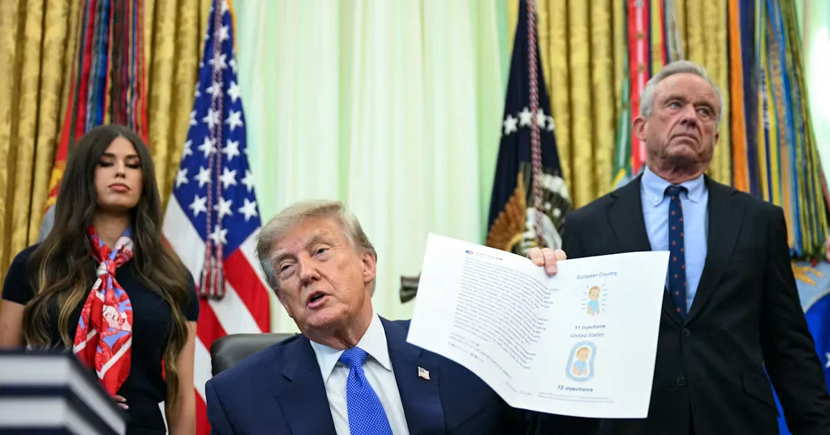 Трамп підписав указ, що змінює рекомендації щодо вакцинації дітей